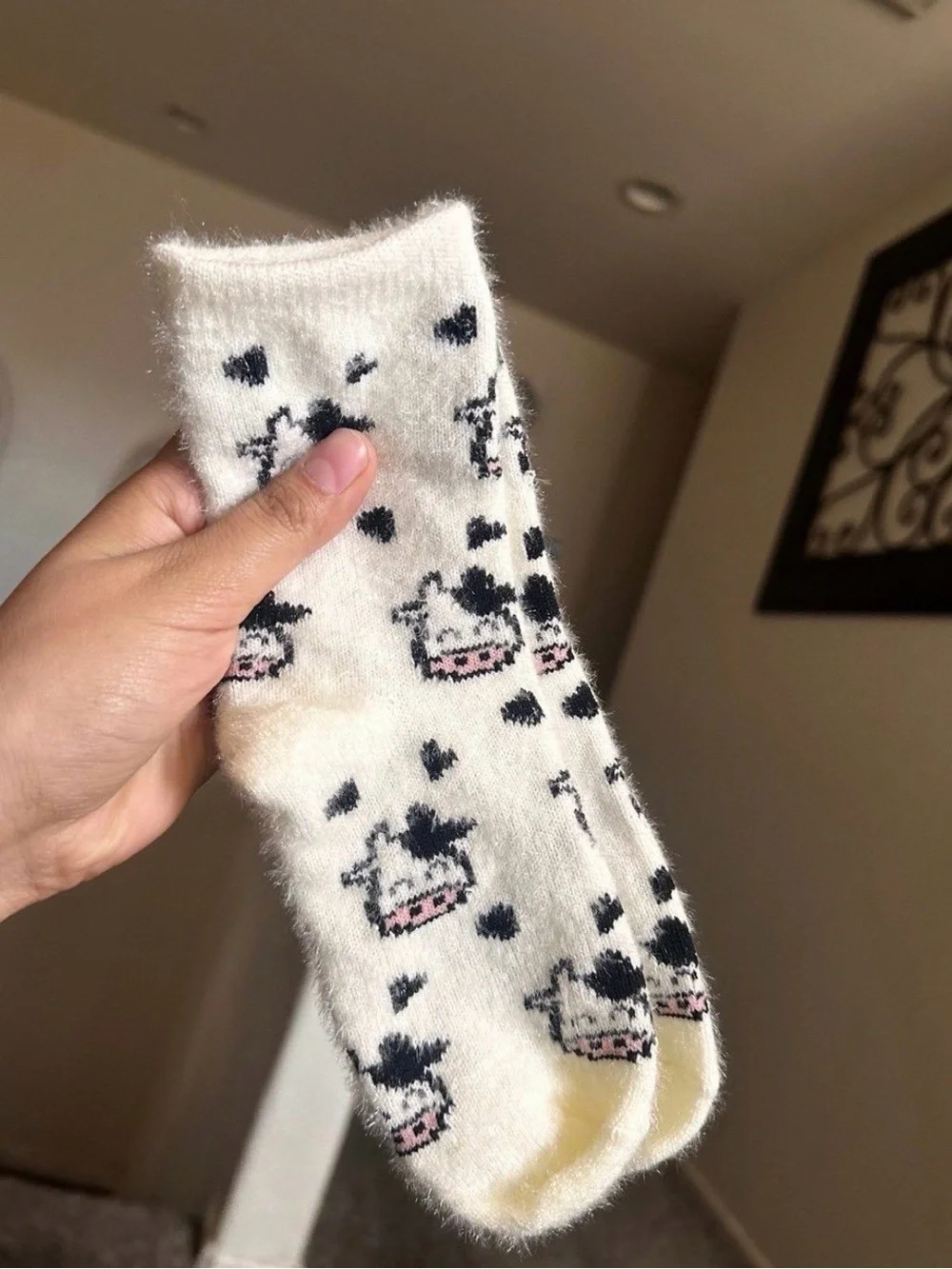 New Girls Cow Socks 0340